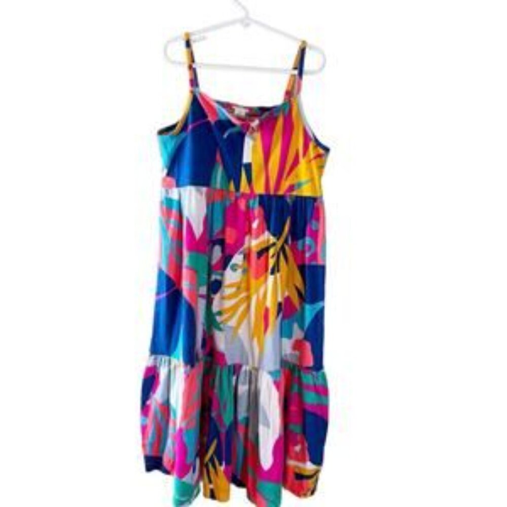 J. Crew Girls' cotton floral midi dress Sz Large